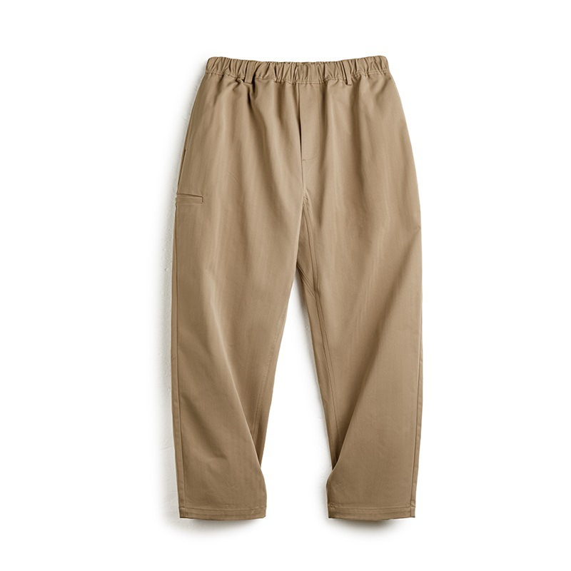 Maden herringbone Easypants clean fit straight tapered long pants