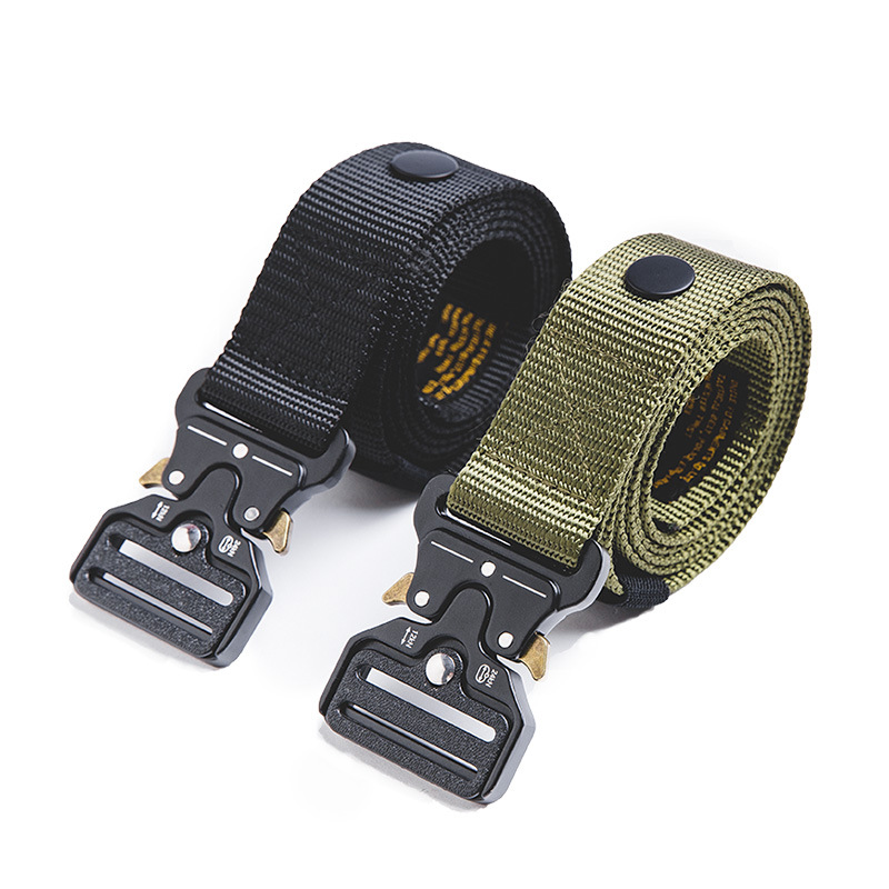 Maden Retro Tactical Automatic Belt Cobra Functional Canvas Special Outdoor Governing Pants Belt
