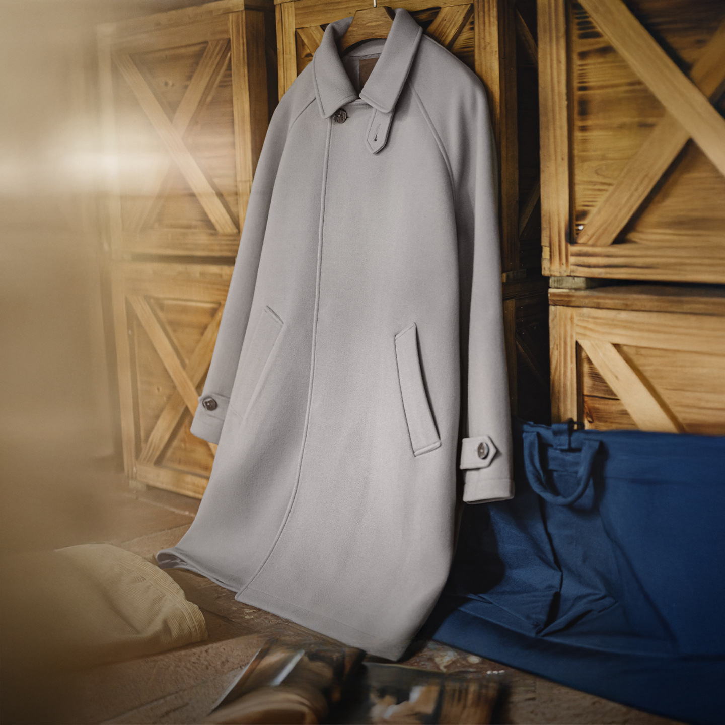 German Grey Balmarken Mid Length Silhouette British Jacket