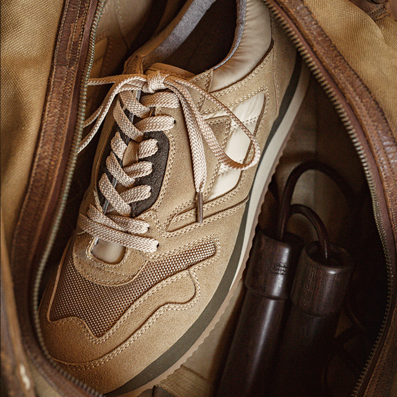 Maden English training shoes, low cut sports, jogging, niche retro versatile waffle Forrest shoes