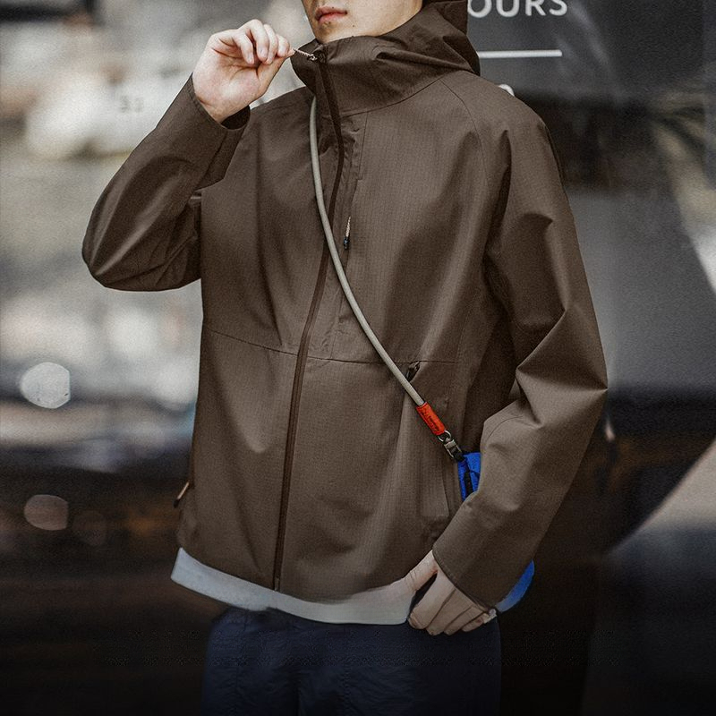 Marden Workwear Gorpcore Three-Proof Shell Jacket Outdoor Windproof Waterproof Hard Shell Jacket Hiking Mountaineering Clothing Men's Autumn