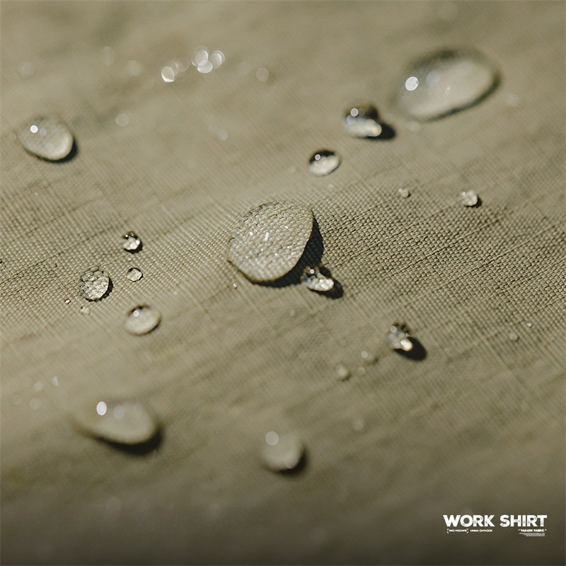 Maden Retro Waterproof Thin Outdoor Loose Half Sleeve Pocket Hunting Shirt