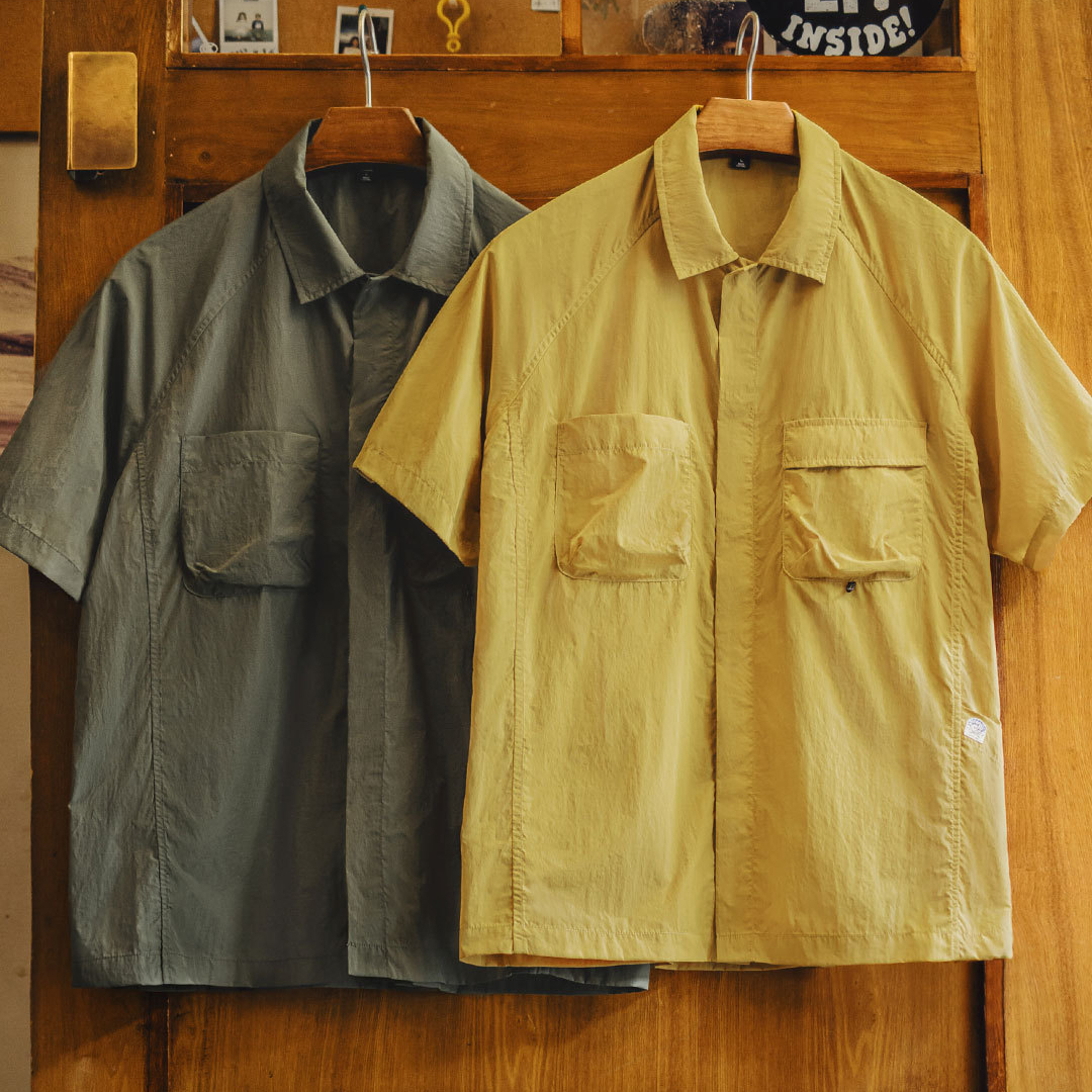 Summer mountain outdoor quick drying thin pocket shirt