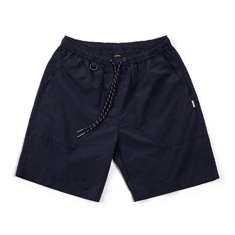 Maggots Outdoor Leisure Woven Large Pocket Folded Loose Straight Drawstring Nylon Capris