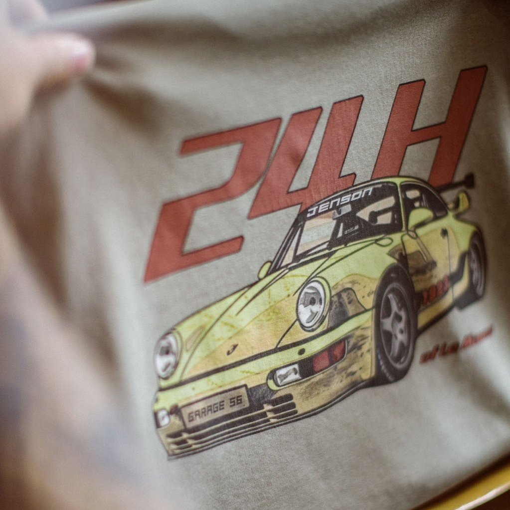 Summer American Retro Motorcycle Back Printed Men's Loose T-shirt