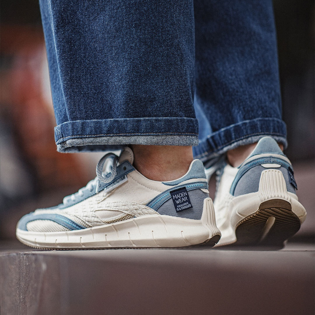 Summer retro men's thin breathable mesh sports and leisure shoes