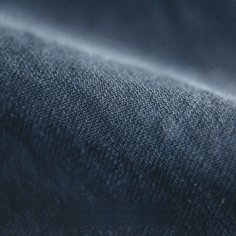 Maden Retro French Coach Jacket Navy Blue Coat Distressed Safari Jacket Top