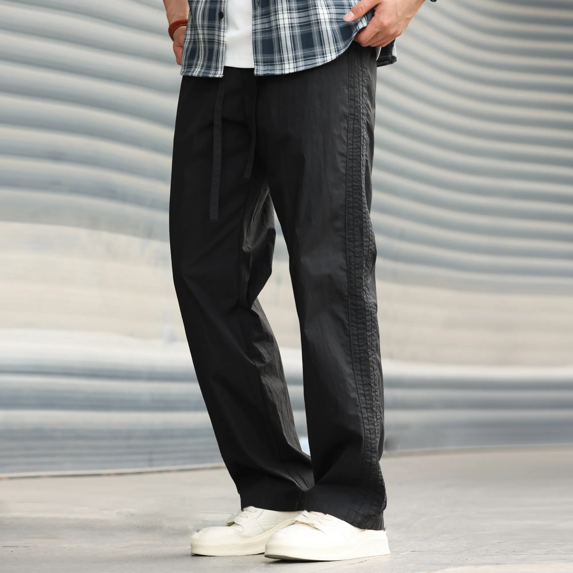 Summer 120g men's breathable quick drying straight leg casual pants