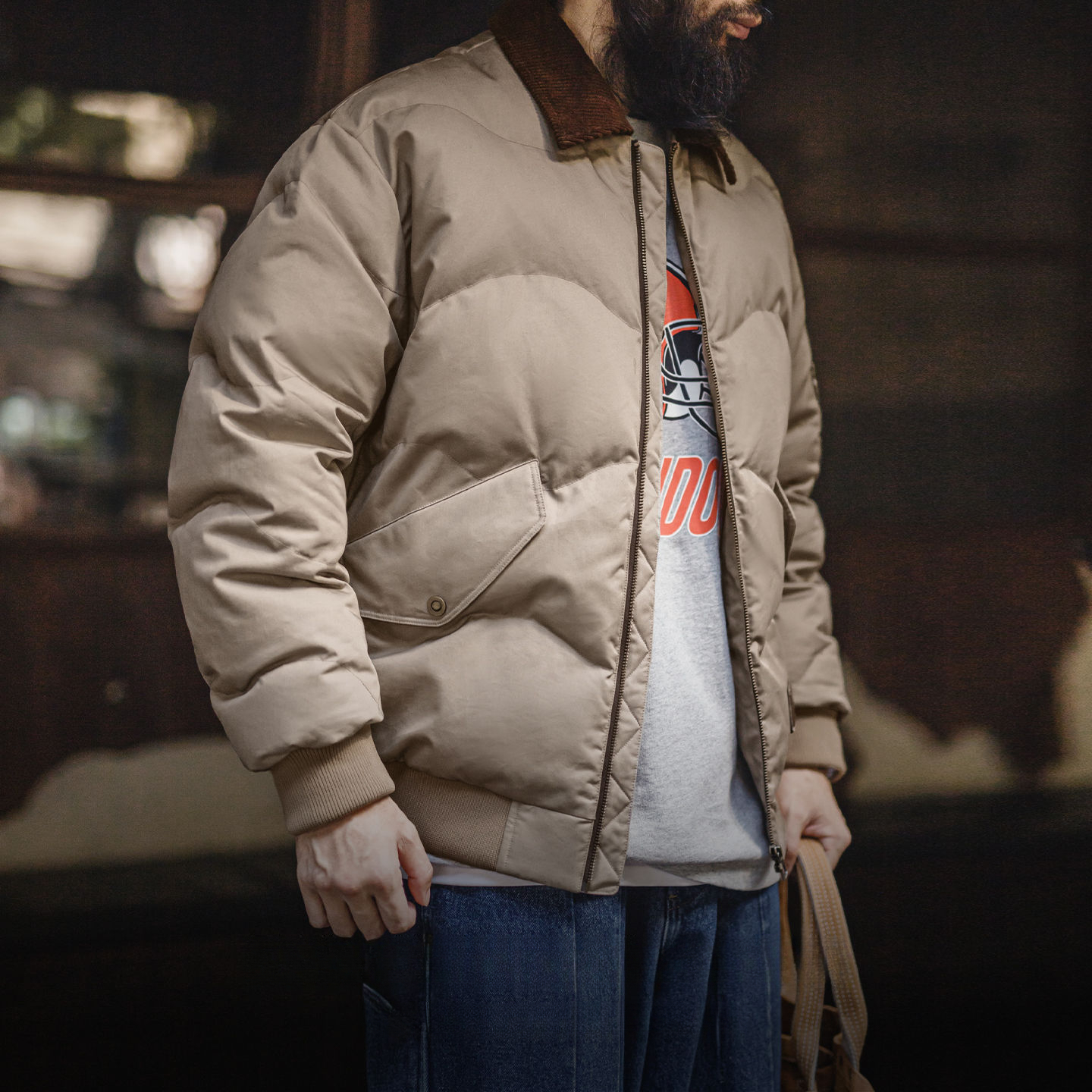 American Retro CWU45P Short Lapel Warm Bomber Flight Jacket