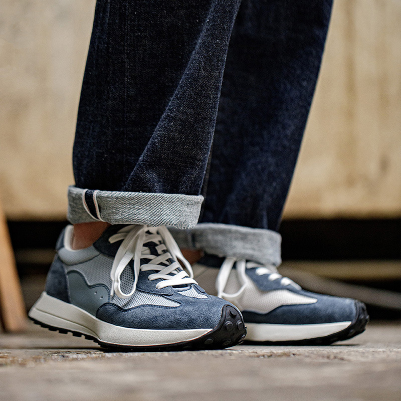 Maden Waffle Gump Shoes Breathable Mesh Retro Running Shoes Dad Shoes