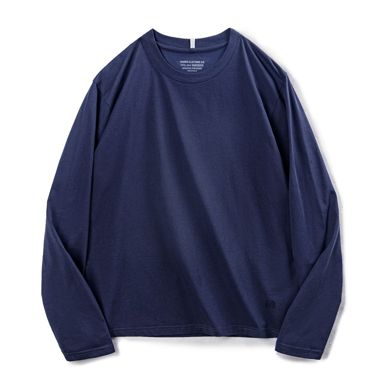 Maden casual Sorona cool long sleeved T-shirt Sorona quick drying antibacterial round neck top