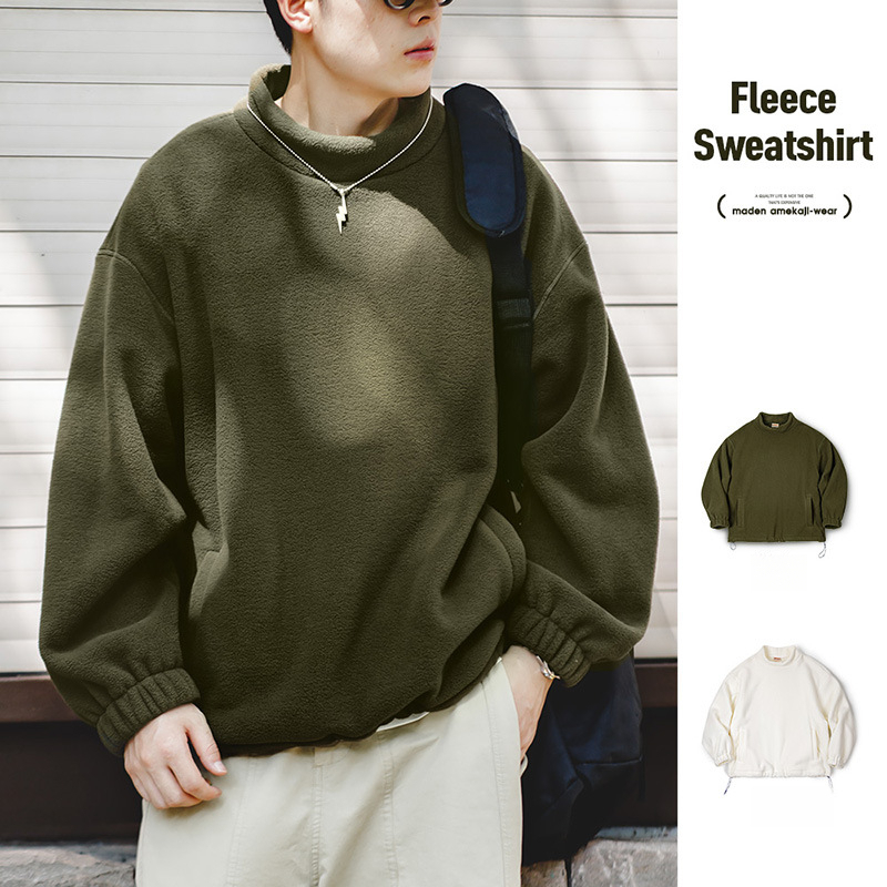 casual standing collar offers loose sweatshirt