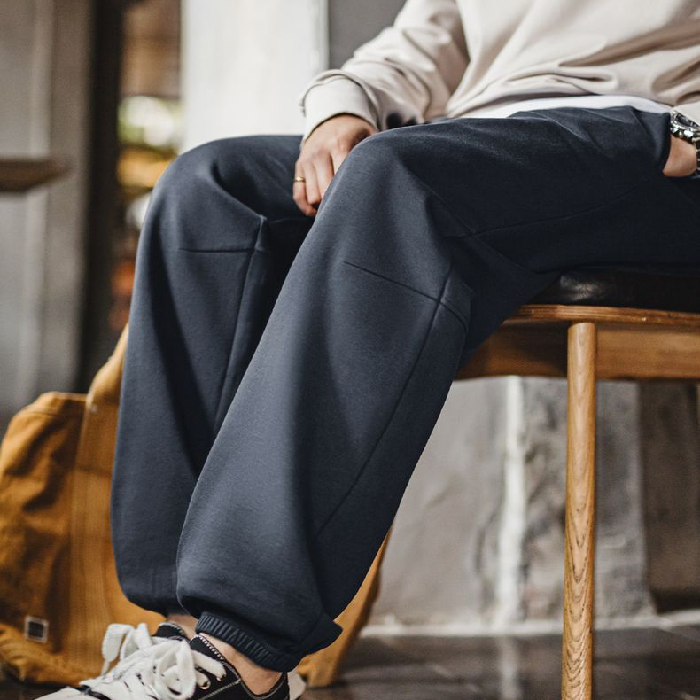 American Casual Versatile Loose Straight Leg Ankle Sports Pants