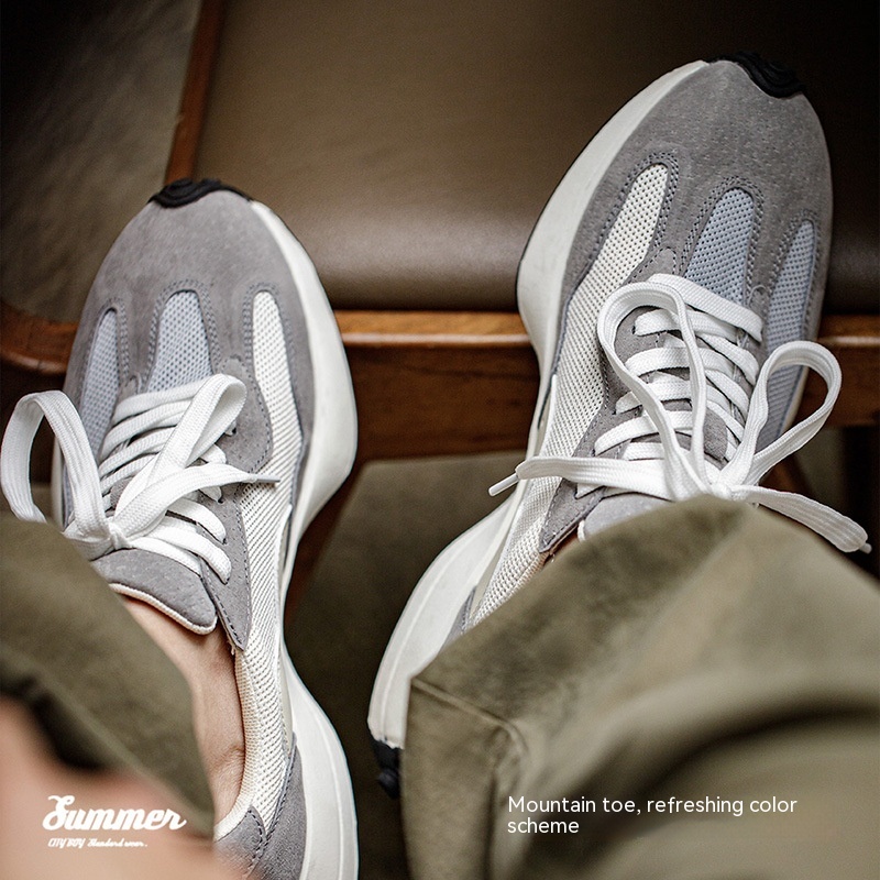 Maden Waffle Gump Shoes Breathable Mesh Retro Running Shoes Dad Shoes