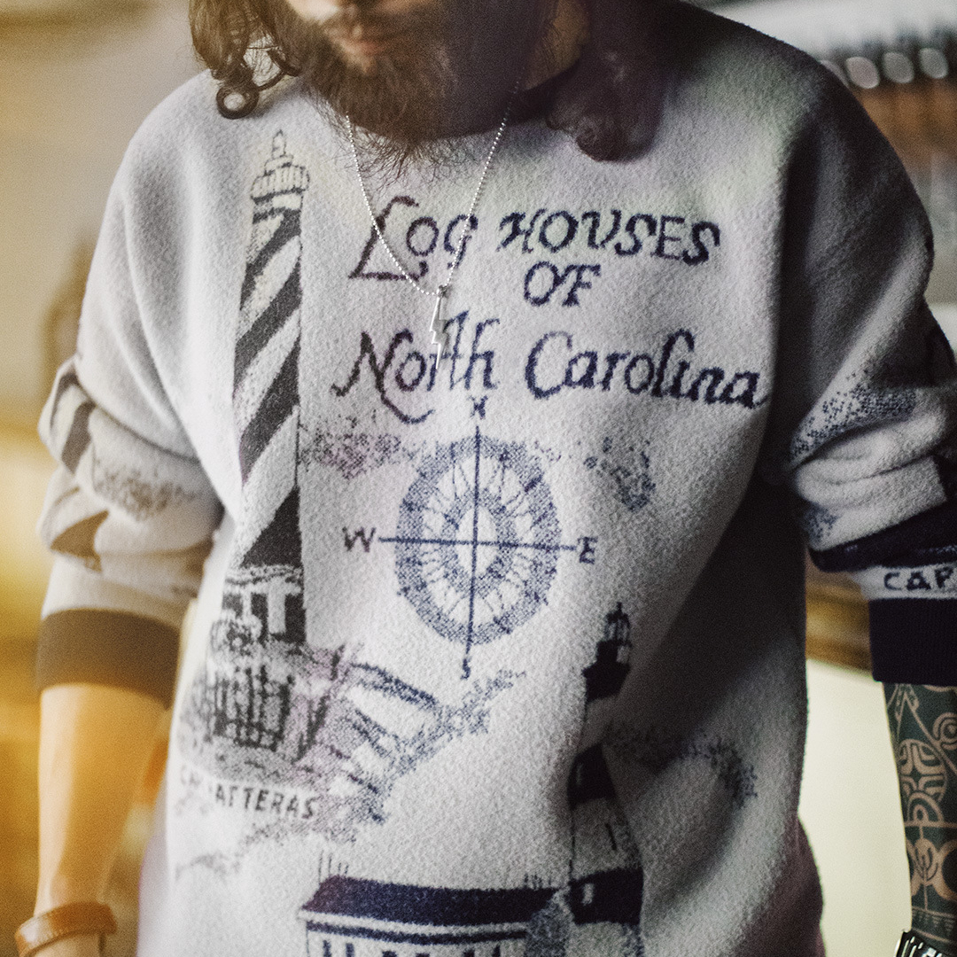 American Gray Round Neck Warm And Lazy Style Loose Sweater