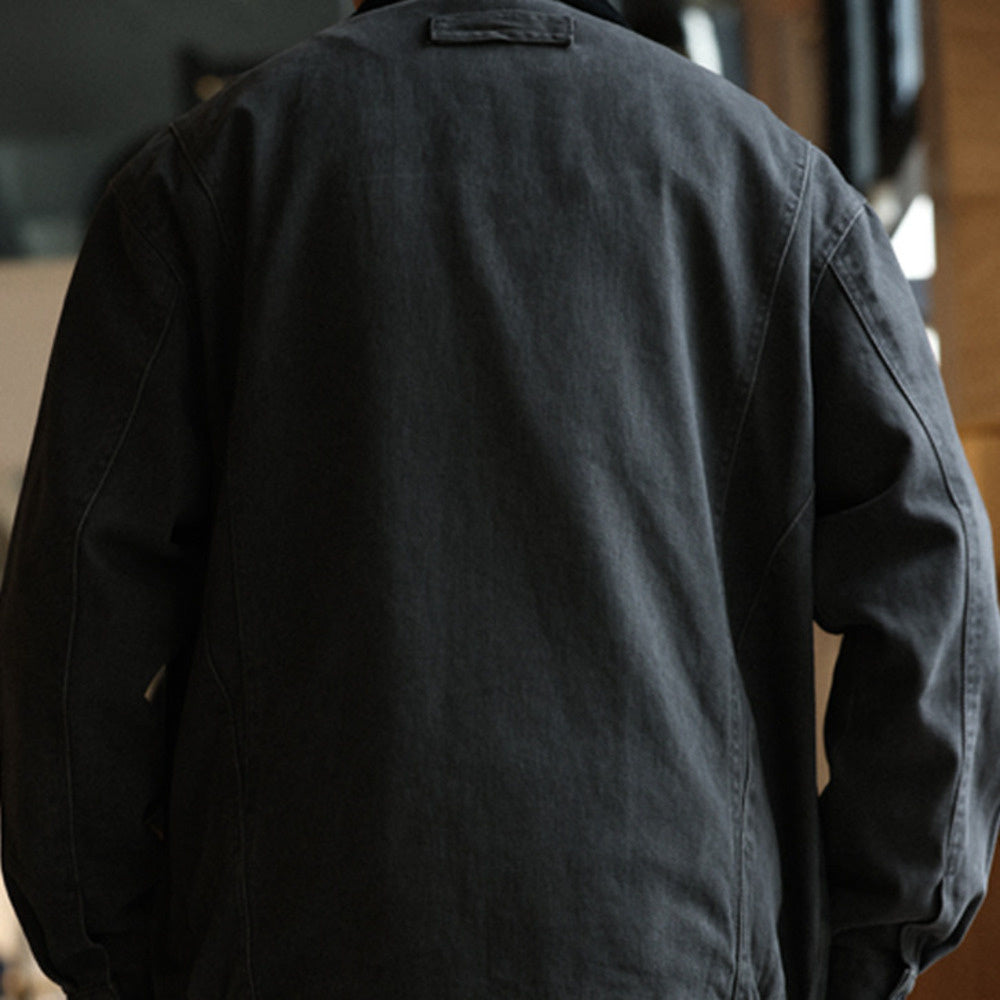 Vintage Classic N-1 Deck Suit Casual Jacket, Aged Enzyme Washed Coat