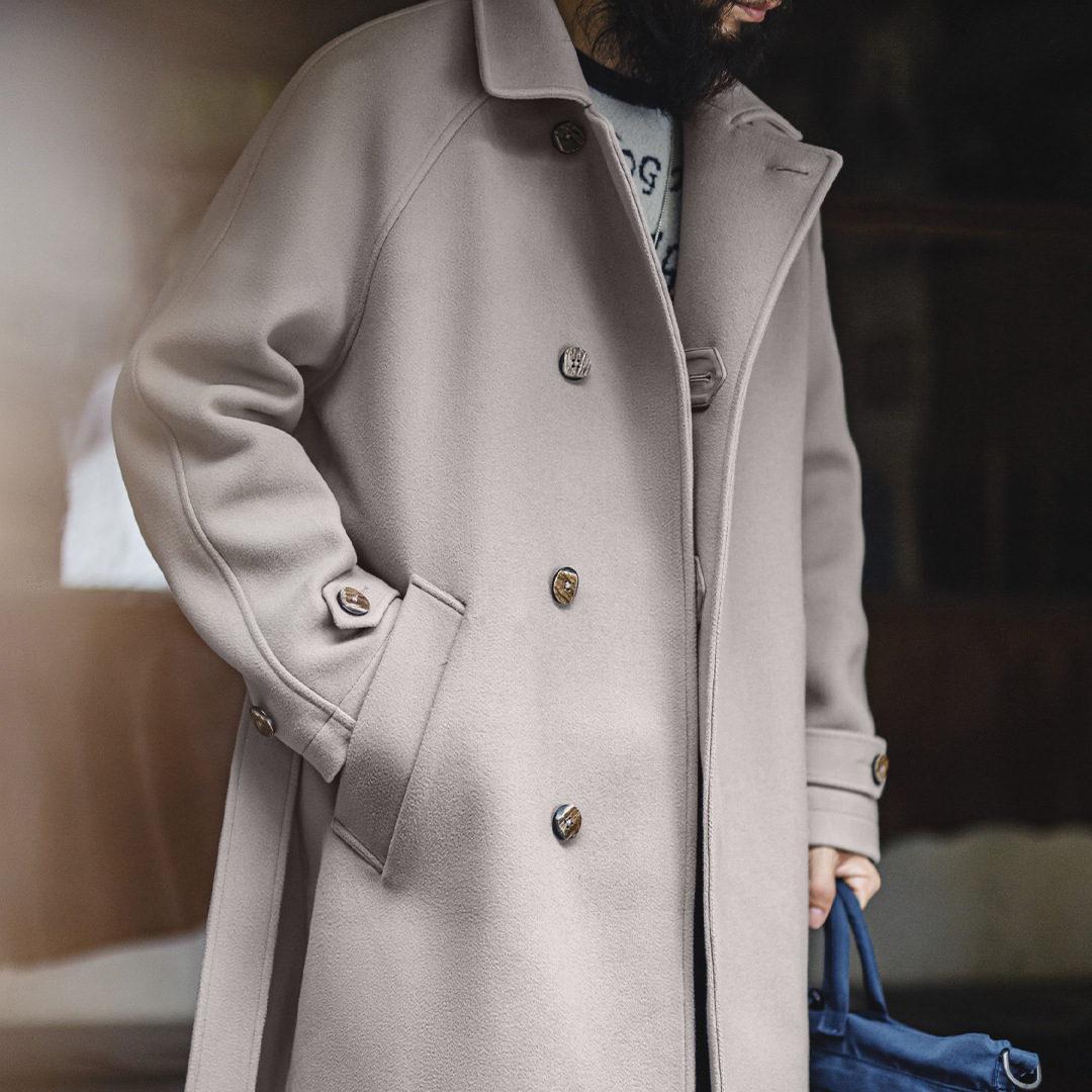 German Grey Balmarken Mid Length Silhouette British Jacket