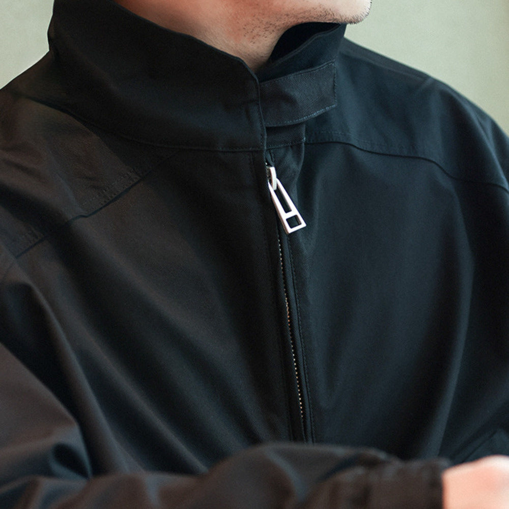 Half zip stand up collar casual workwear jacket, men's assault outdoor jacket