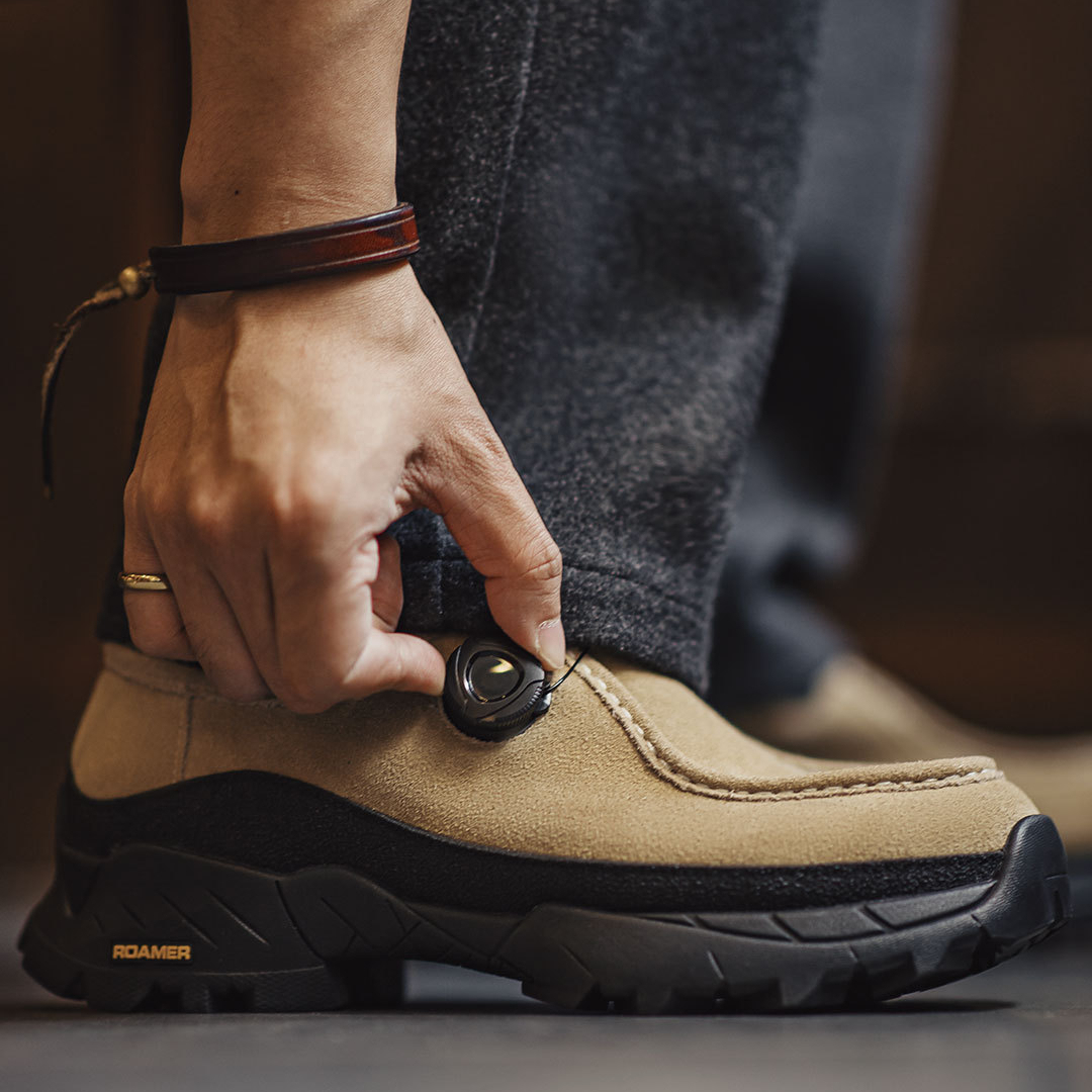 Retro Thick Soled Men'S New Functional Style Genuine Leather Casual Leather Shoes