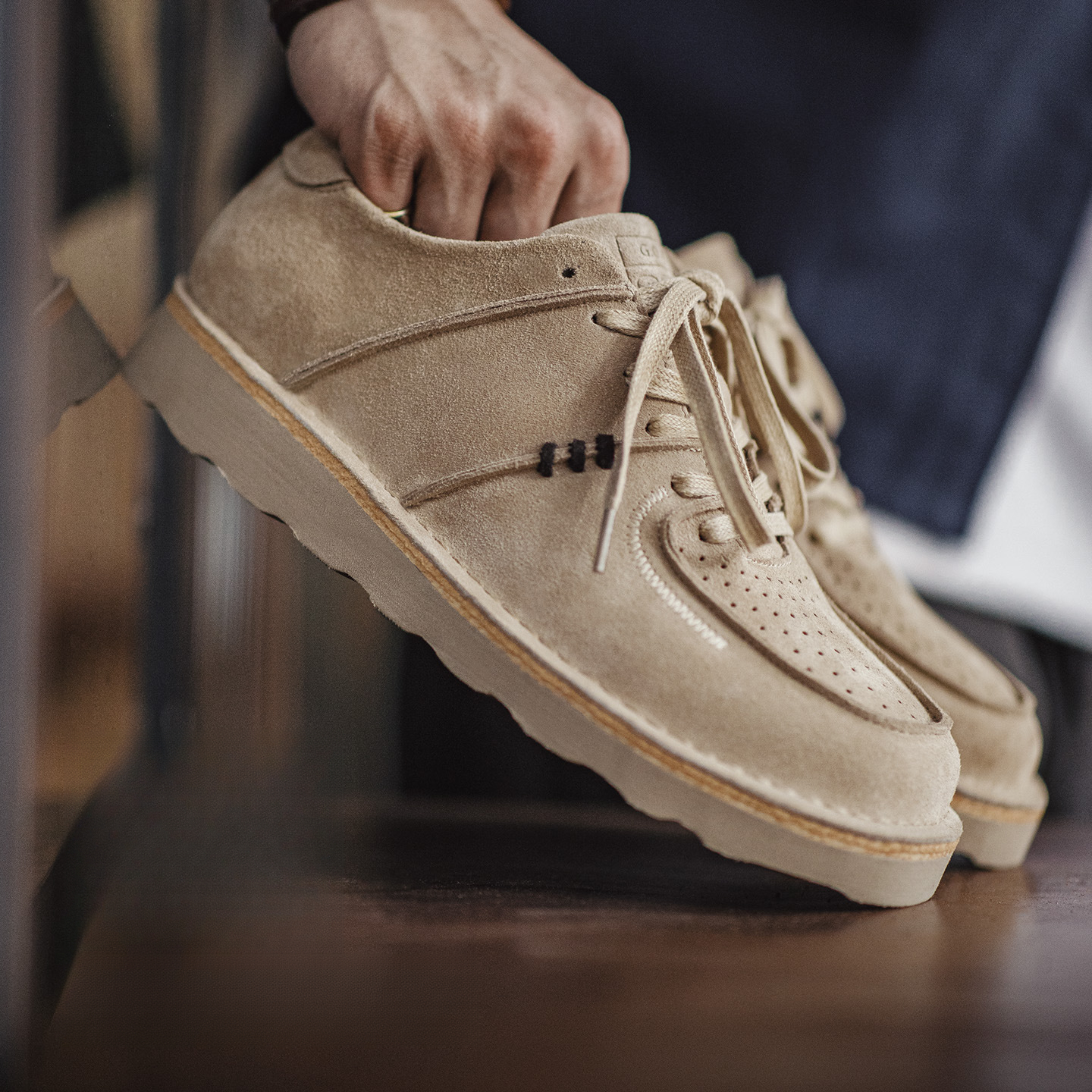 Retro Men'S Autumn New Casual Versatile Thick Soled Leather Breathable Cowhide Board Shoes