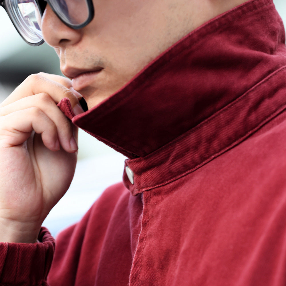 Gray style Ankola red jacket men's casual cleanfit lapel Harrington jacket