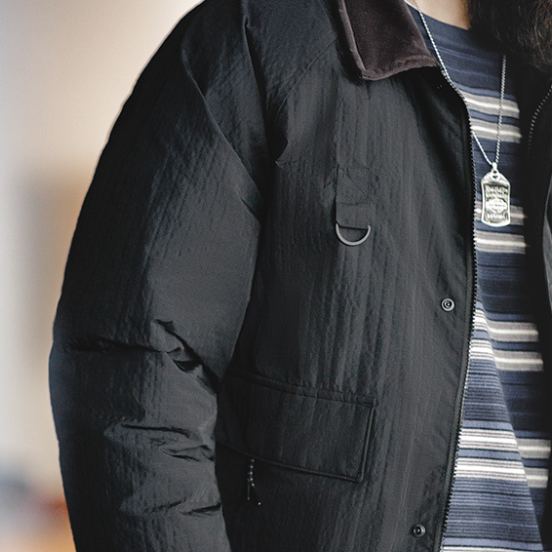 MADN Vintage Spey Jacket 90 White Duck Down Lapel Warm Down Jacket Coat