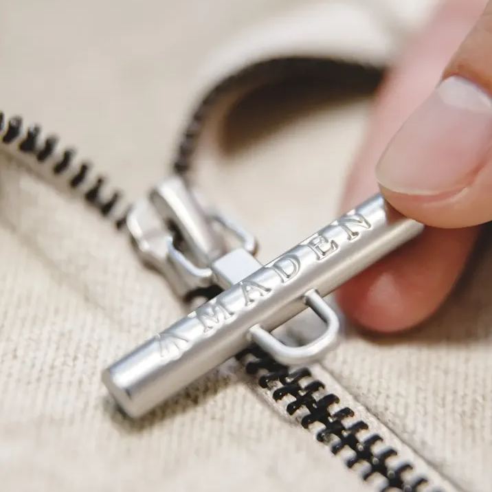 Magi Retro Ivy College Half Zipper Heavy Lapel Loose Pullover Top