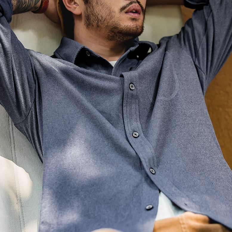 Maden Casual Starry Sky Pattern Solid Color Polo Collar Shirt Shoulder Bandage Dress Long Sleeve Shirt Coat