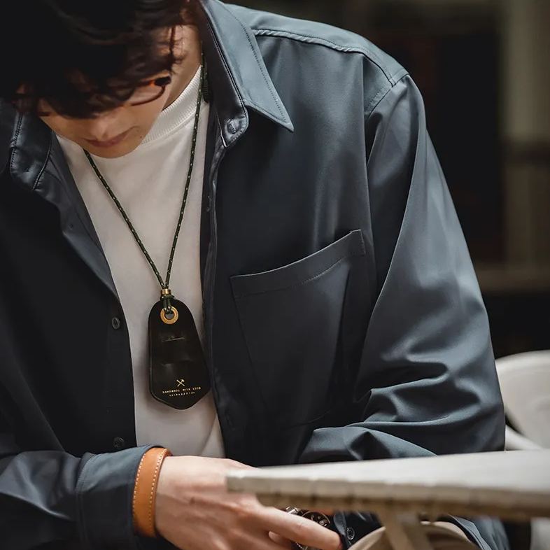 Maden Vintage Satin Long Sleeve Shirt Loose Ice Silk Pendant Shirt