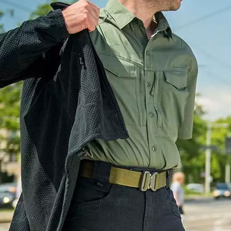 Maden Retro Tactical Automatic Belt Cobra Functional Canvas Special Outdoor Governing Pants Belt