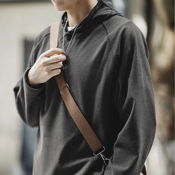 Maden Gorpcore Imitation Dralon Hoodie Outdoor Turtleneck Raglan Sleeve Ninja Mask Sweater