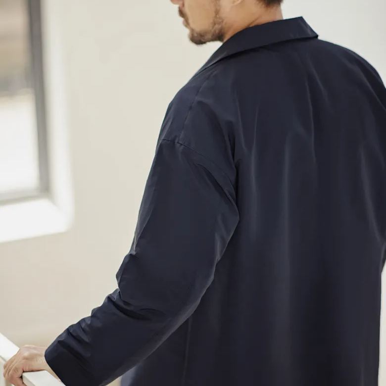 Maden Vintage Teflon Three-Proof Balmacon Trench Coat Lapel Mid-Length Overcoat