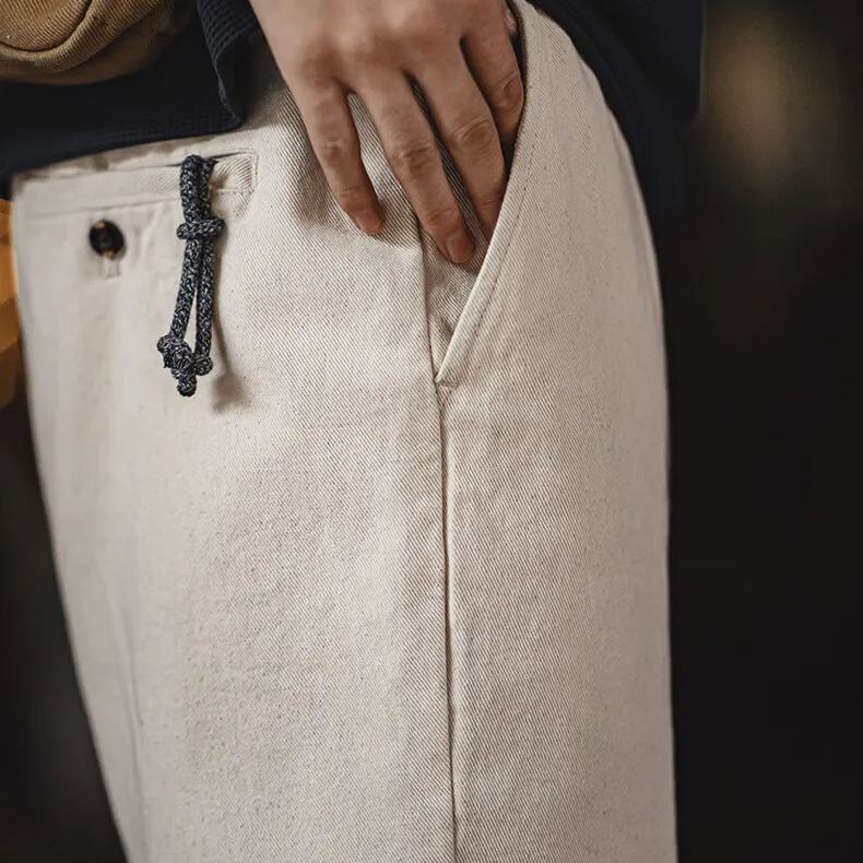 Maden Retro Jeans Cotton Seed Shell Cleanfit Loose Straight Leg Casual Long Pants