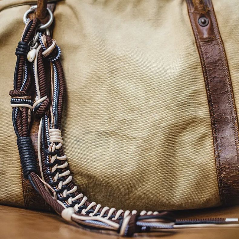 Maden Vintage Multi purpose Woven Waistband Outdoor Waist Chain Pant Chain Hanging Decoration