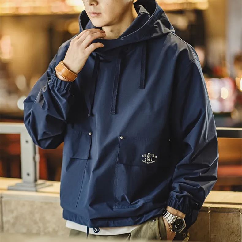 Maden Vintage SMOCK Deck Suit Sweater Outdoor Windproof Hooded Coat