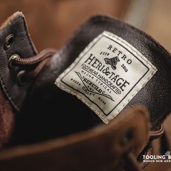 Maden mid cut desert high cut British style Martin boots trendy men's leather short boots