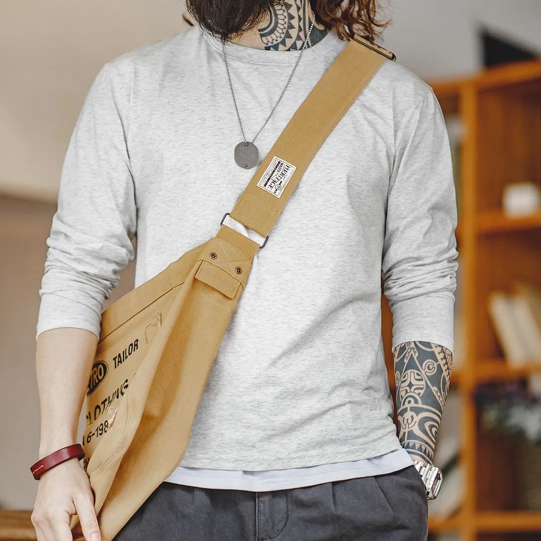 Maden casual Sorona cool long sleeved T-shirt Sorona quick drying antibacterial round neck top