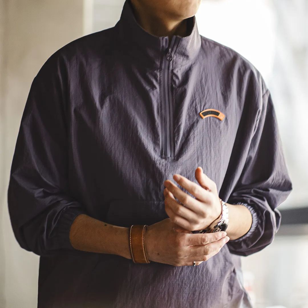 Maden Retro Half Zipper Stand up Neck Jacket Sweater Cityboy Sports Pullover Coat