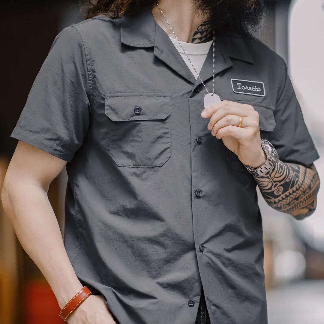 Maden Speed and Passion 10 Same Toretto shirt American thin tough guy short sleeved shirt