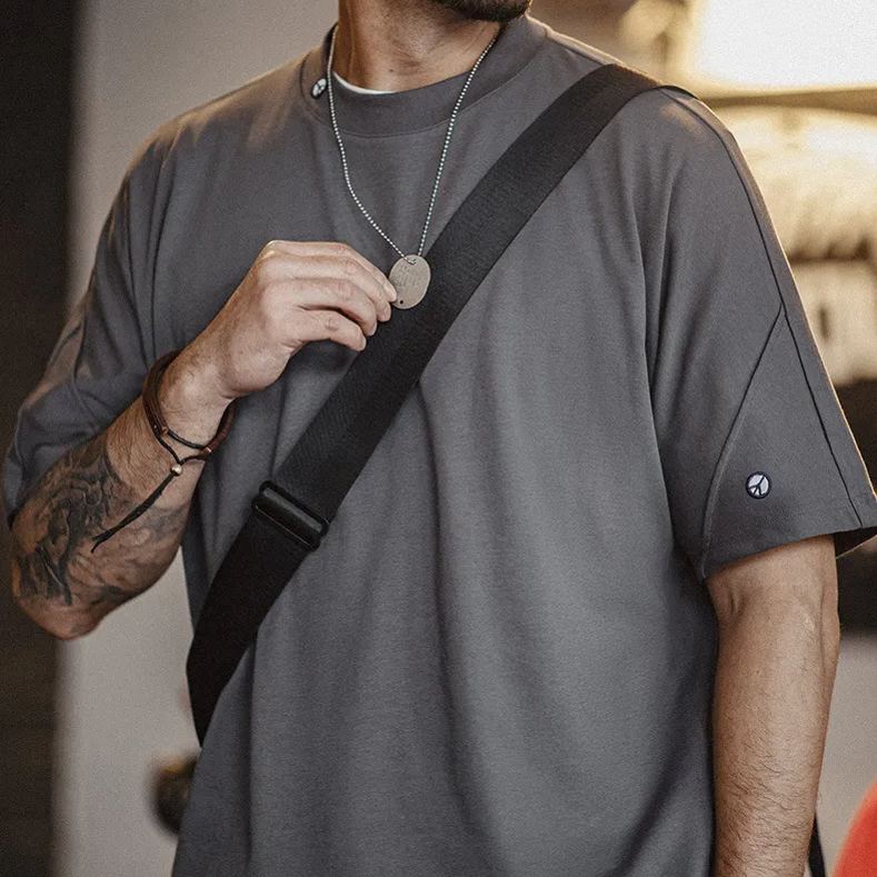 Maden casual 3A antibacterial quick drying sports breathable silhouette anti war short sleeved base shirt