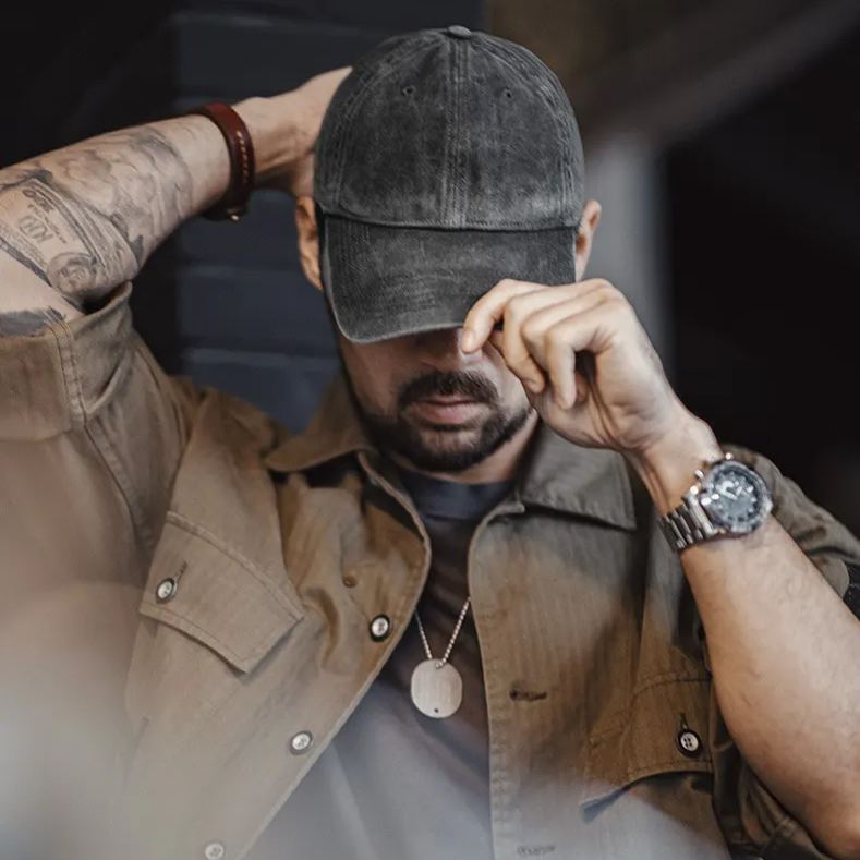 Maden Matte Baseball Hat Casual Washed Old Adjustable Duck Tongue Hat