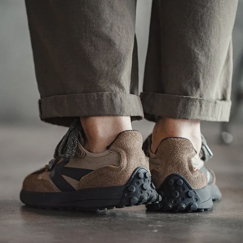 Maden Summer New Dad Shoes Men's Retro Thick Bottom Slow Running Breathable Leisure Sports Waffle Forrest Shoes Trendy