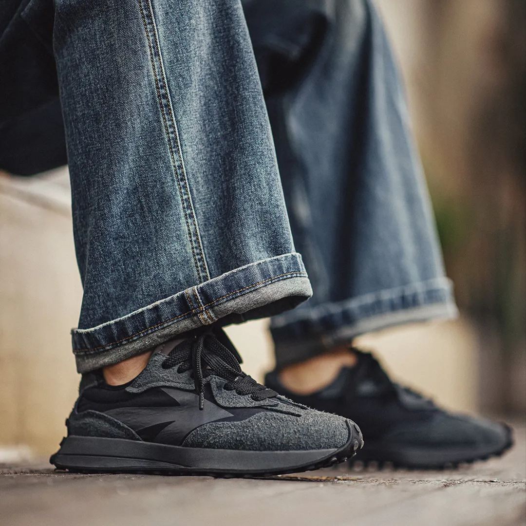 Maden Summer New Dad Shoes Men's Retro Thick Bottom Slow Running Breathable Leisure Sports Waffle Forrest Shoes Trendy