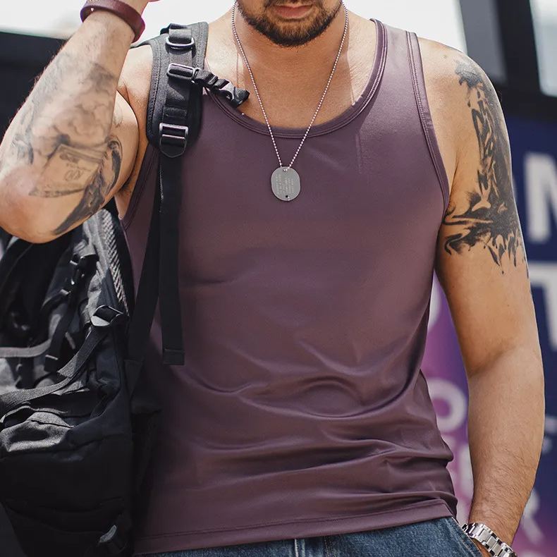 Maden Ice&Light Sunscreen Ribbed Tank Top