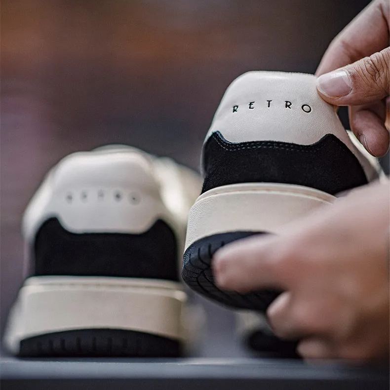 Maden Panda De Xun Trendy Shoes with a niche design sense, casual sports flat bottom versatile board shoes