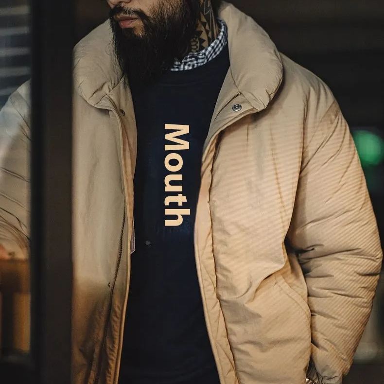 Maden retro green fruit collar thickened cotton jacket stand-up collar warm cold bread clothing jacket