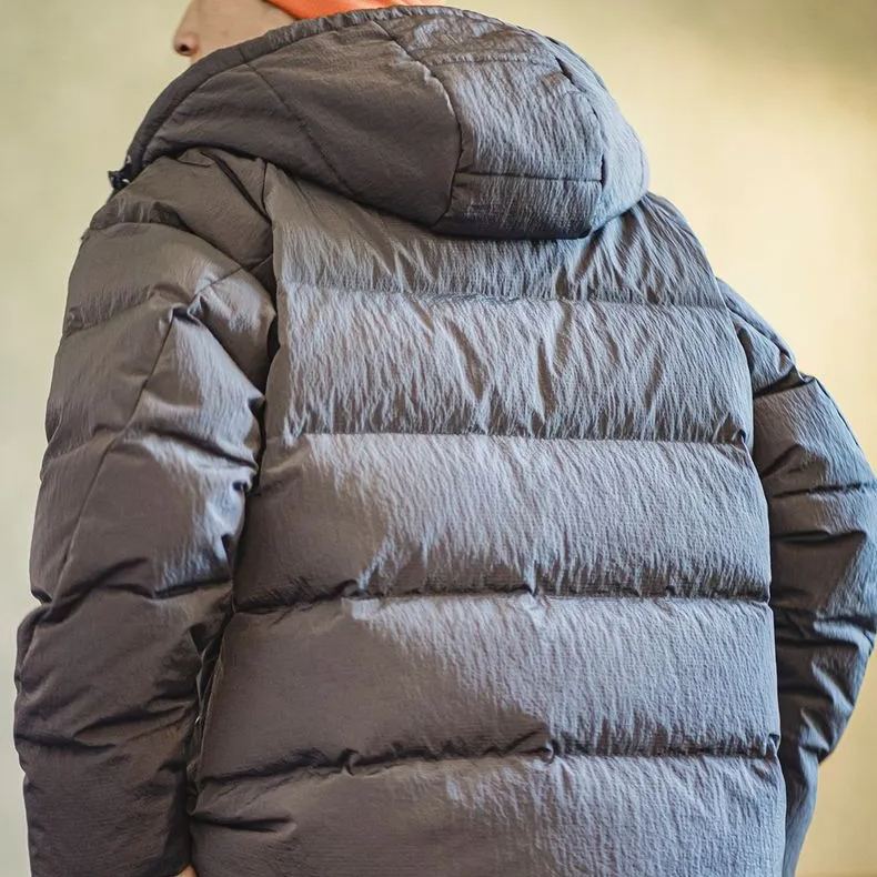 Maden casual 90 white duck down hooded down jacket, thickened warm and cold proof bread jacket