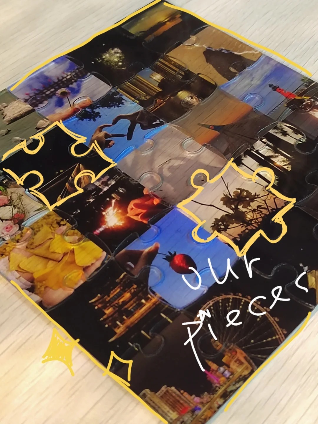 Personalized Photo Acrylic Puzzle Custom Picture Pieces Valentine's Day Memory Gift