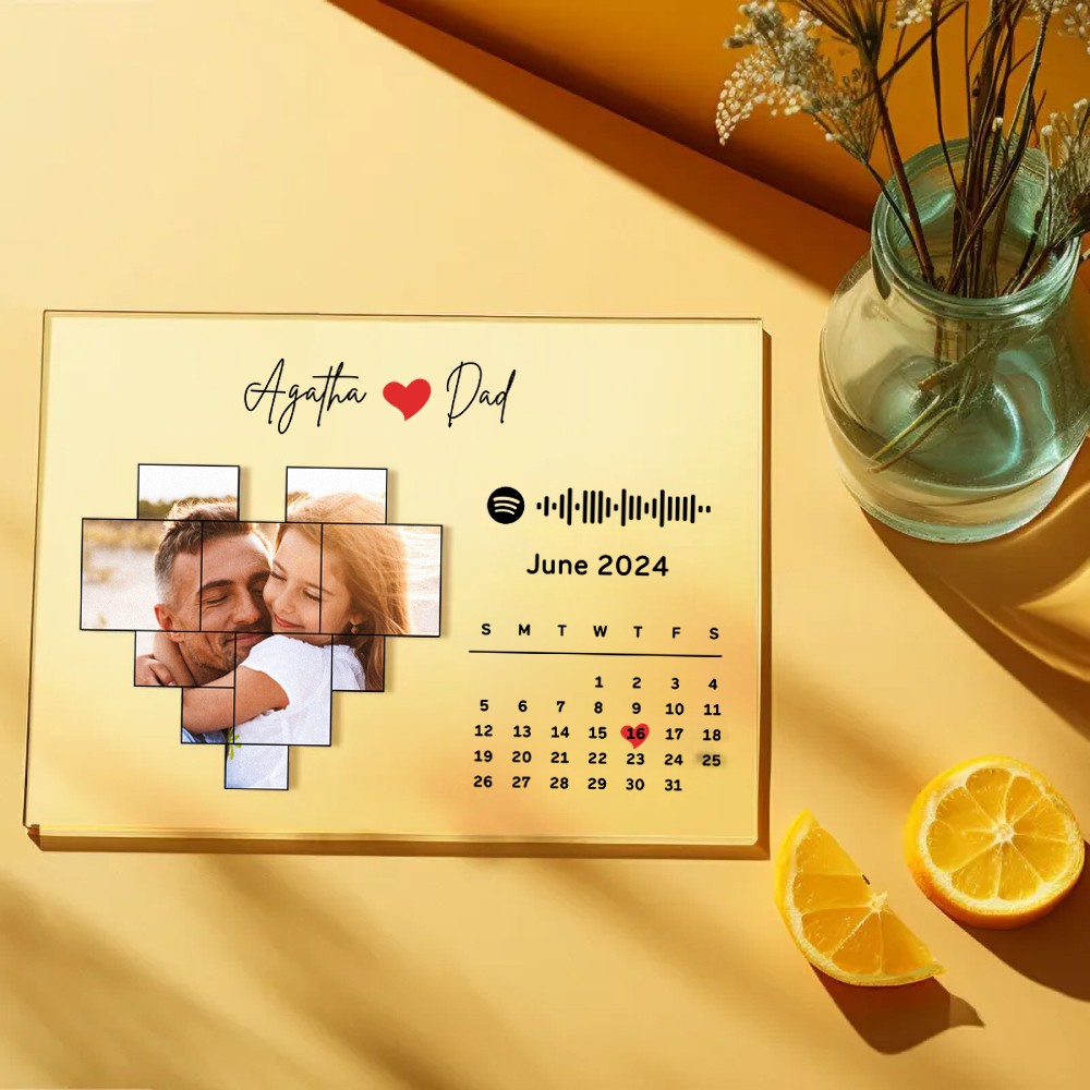 Father's Day Gift Custom Spotify Plaque Spotify Code Song Decor Photo Decor Gift For Dad