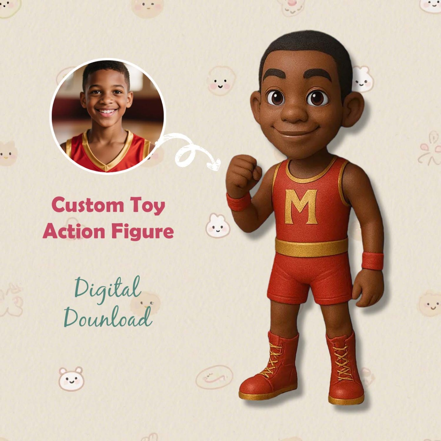 Custom Toy Figure 3D Mini Figures Personalization Photo Blind Box Best Gift for Dad - Giftlab